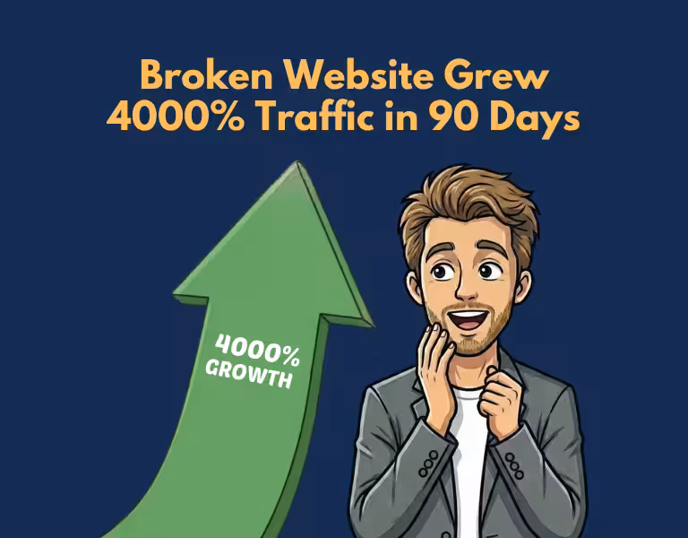 Broken Website Grew 4000% Traffic in 90 Days